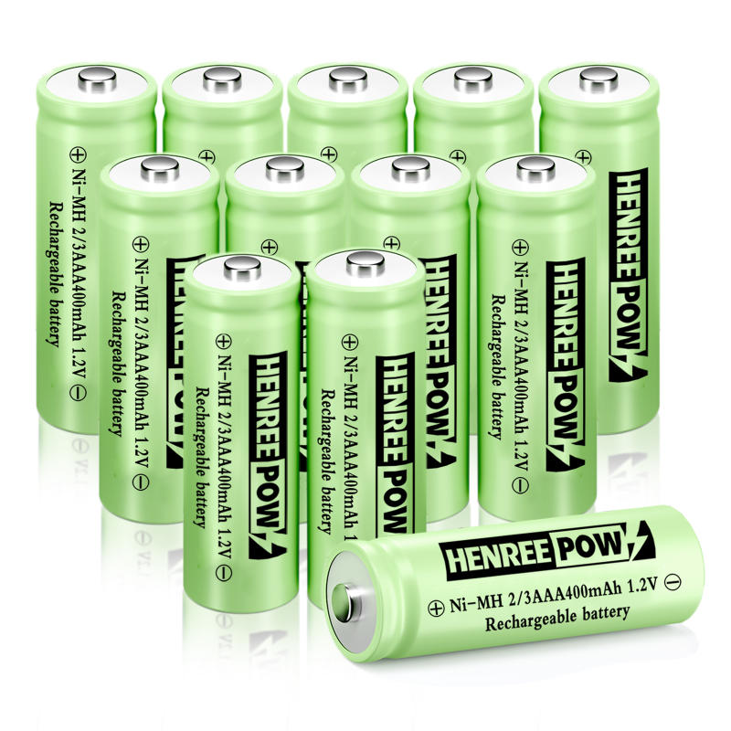 Henreepow 1.2V 600mAh AA NI-MH Batteries rechargeables