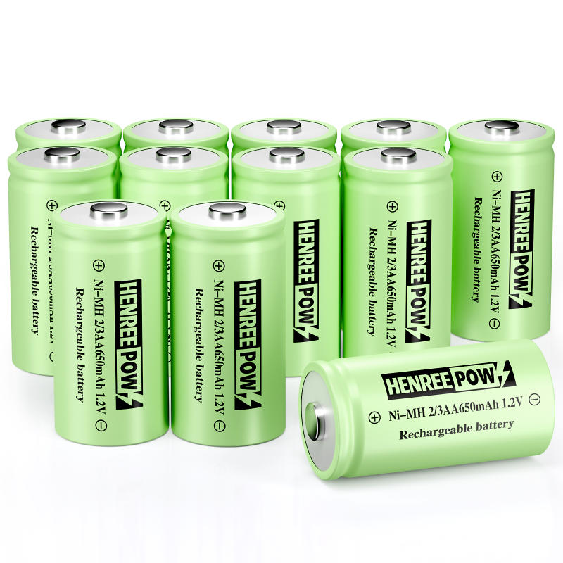 Henreepow 1.2V 600mAh AA NI-MH Batteries rechargeables