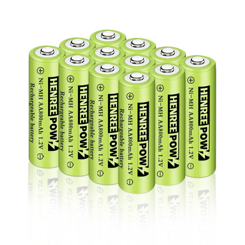 Henreepow 1.2V 600mAh AA NI-MH Batteries rechargeables