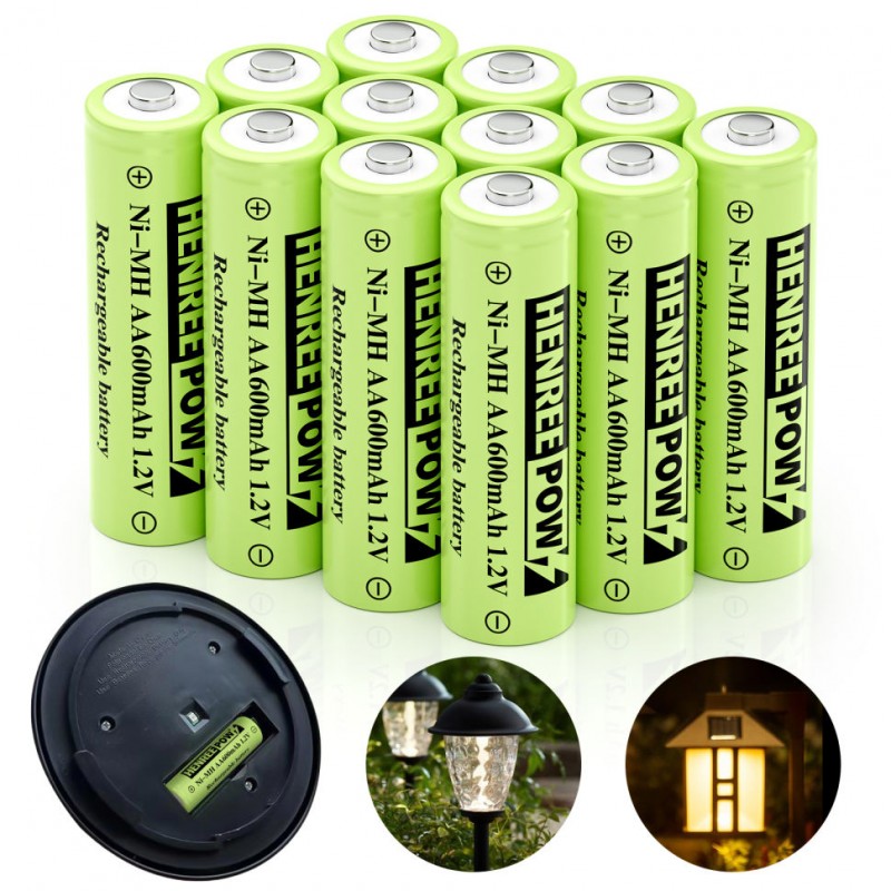 Henreepow Ni-MH AA600 Batteries rechargeables