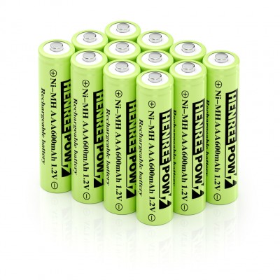 Henreepow Ni-MH AA600 Batteries rechargeables